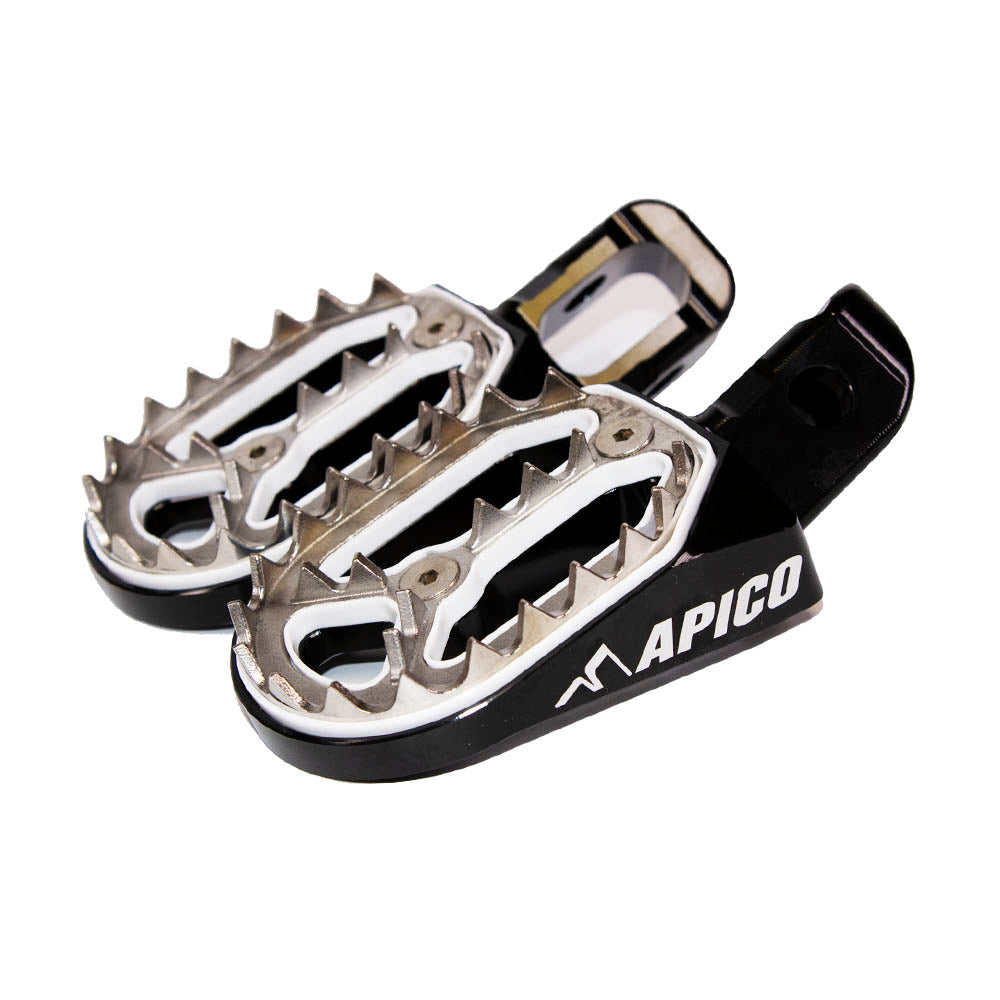 Apico Pro-Bite Foot Pegs BETA RR 125-300 2T 20-23, 350-480 4T 20-23 Black
