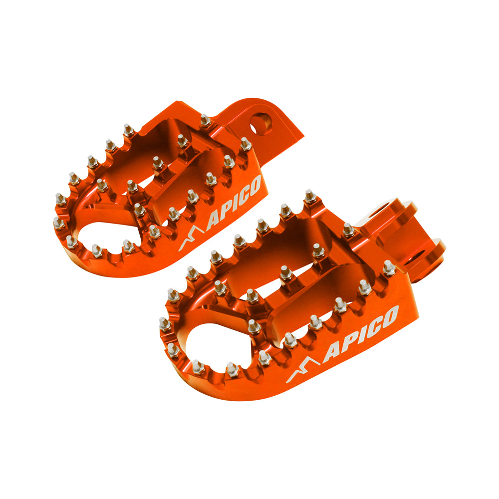 Apico Extreme Foot Pegs KTM/HUSKY SX/TC50-65>23, SX/SX-F/FC >15, EXC/EXC-F/FE>16 (BETA/SHER/GAS>23) Orange