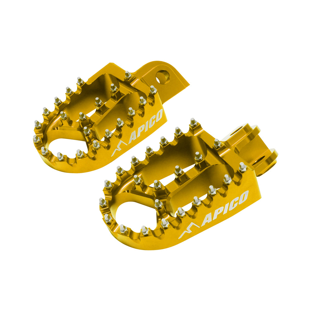 Apico Extreme Foot Pegs SUZUKI RM-Z250 10-23, RM-Z450 10, 12-23 Yellow