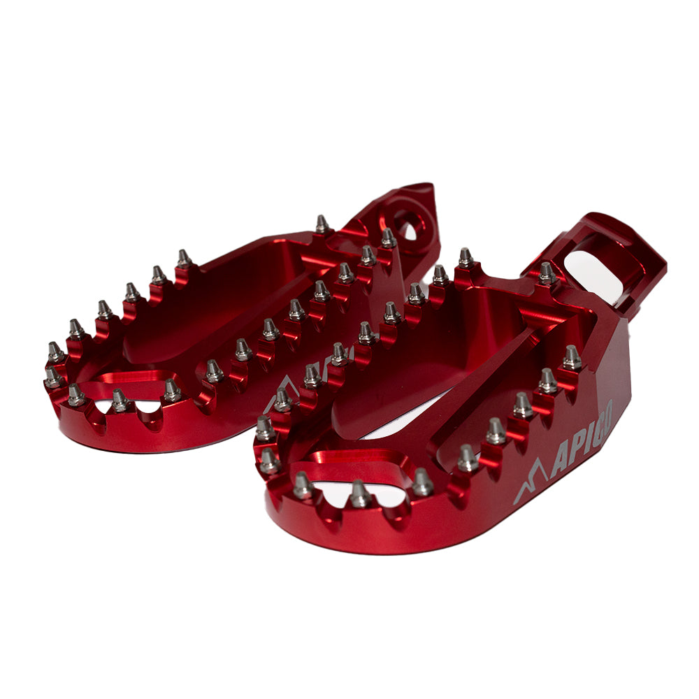 Apico Extreme Foot Pegs KTM/HQV/GAS SX/SX-F125-450 2023, TC/FC125-450 2023, MC-F250-450 FACTORY ED 2023 Red