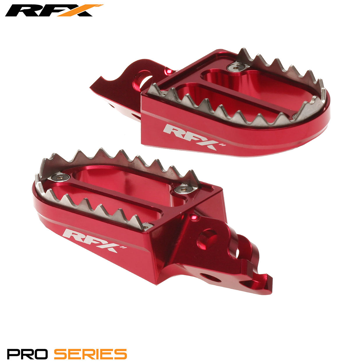 RFX Pro Series 2 Footrests Red Honda CRF250/450 02-22 CRF150 07-22 CR125/250 02-07