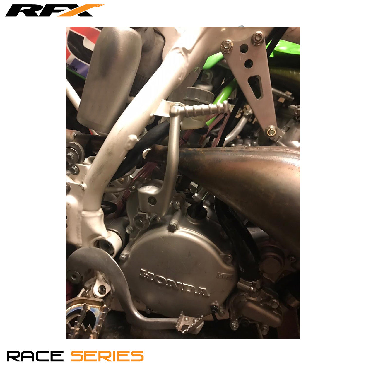 RFX Race Series Kickstart Lever Silver Honda CR125 85-97