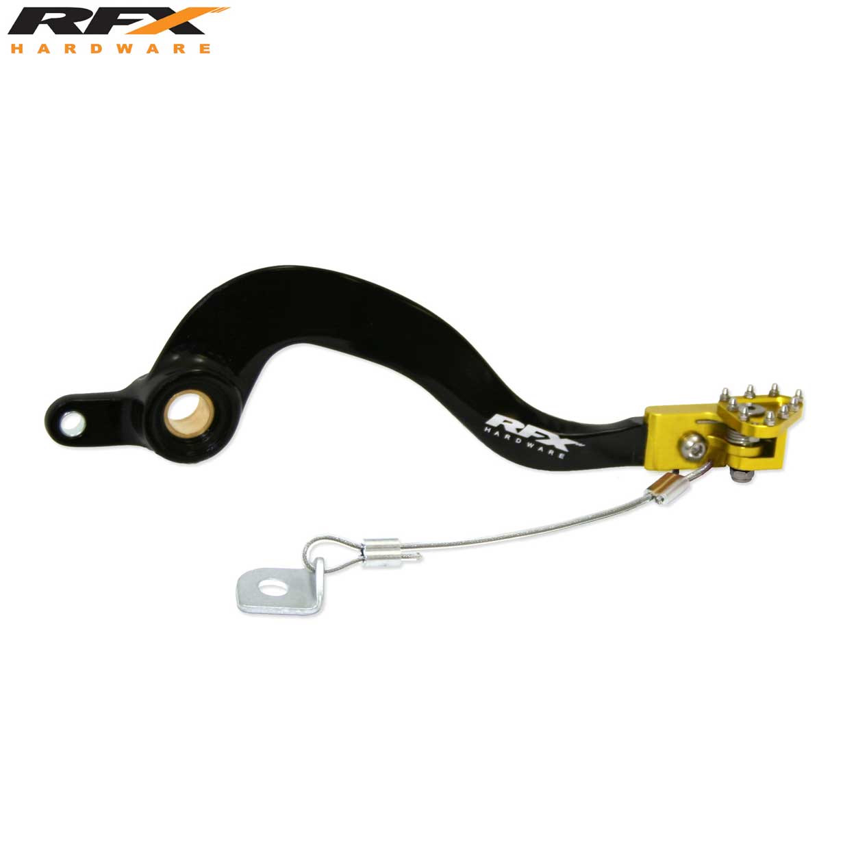 RFX Pro FT Rear Brake Lever Black/Yellow Suzuki RMZ250 07-11