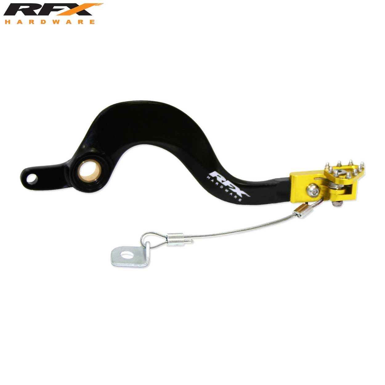 RFX Pro FT Rear Brake Lever Black/Yellow Suzuki RMZ250 12-22 RMZ450 08-22