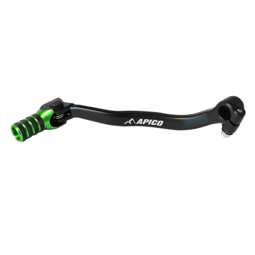 Apico Gear Lever Elite KAWASAKI KX250F 06-08 Black/Green