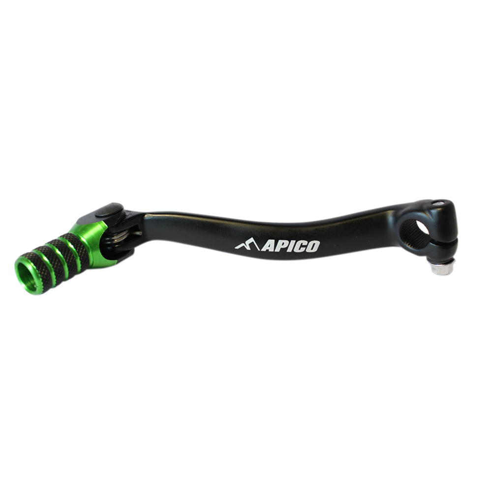 Apico Gear Lever Elite KAWASAKI KX450F 09-15 Black/Green