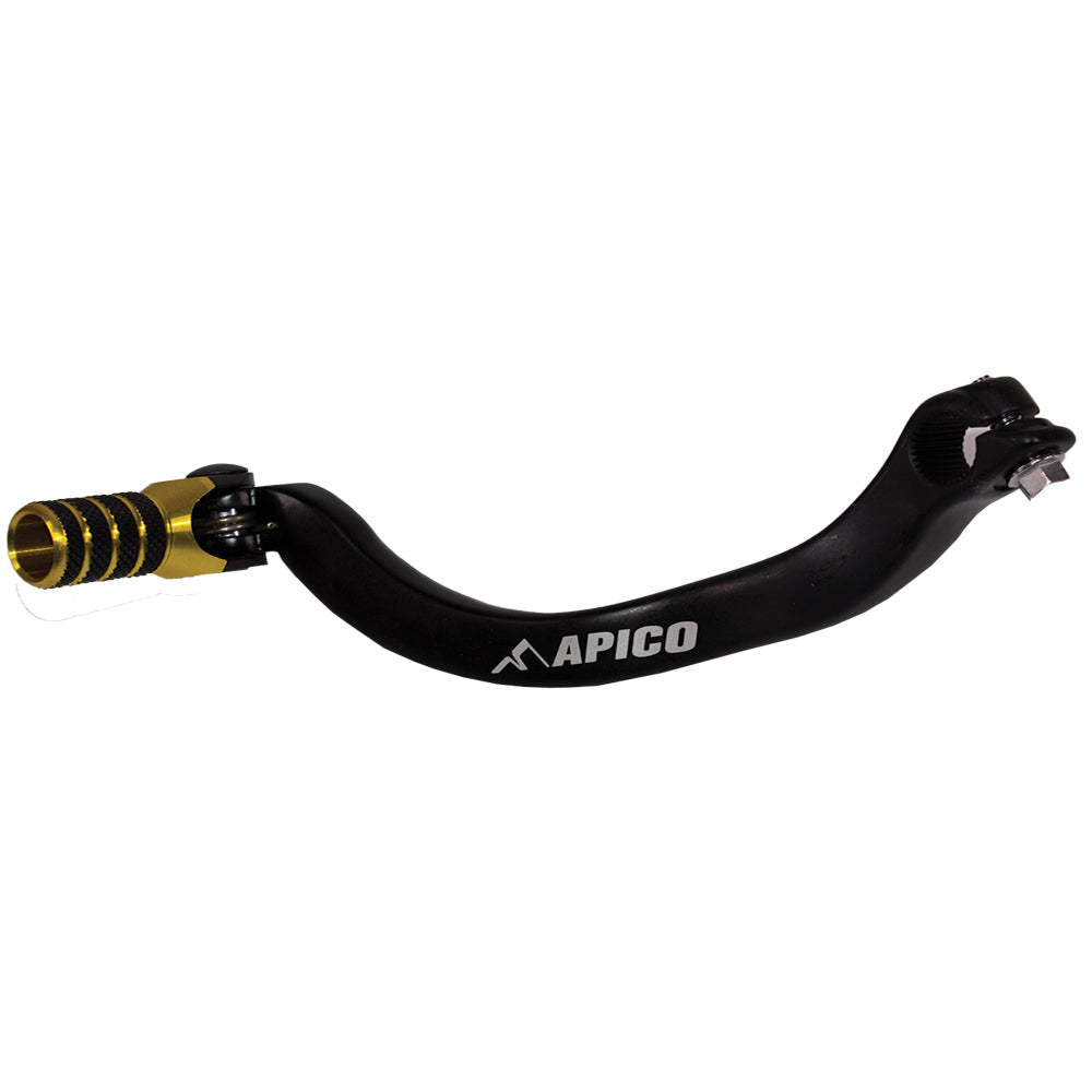 Apico Gear Lever Elite SUZUKI RM125 89-08, RM250 89-00 Black/Yellow