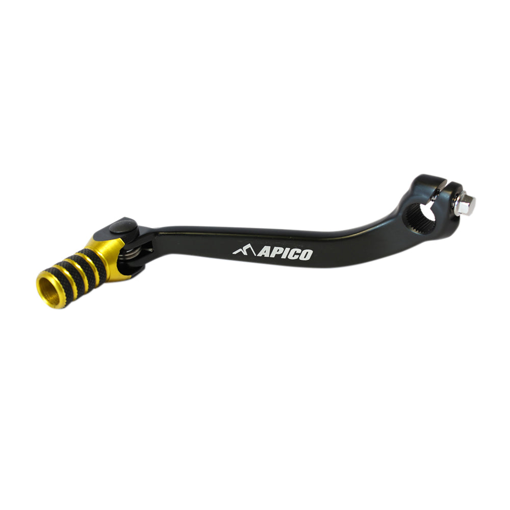 Apico Gear Lever Elite SUZUKI RM-Z250 07-22 Black/Yellow