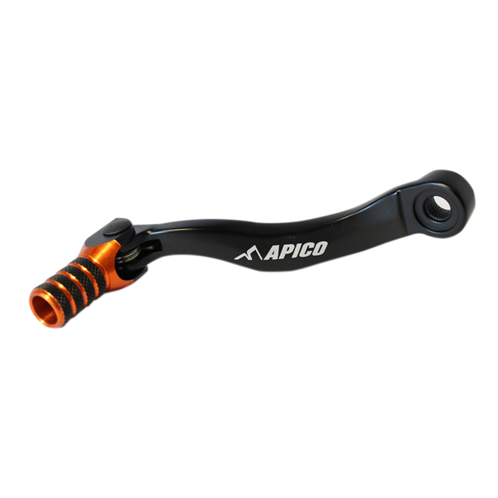 Apico Gear Lever Elite KTM/HQV/GAS SX-F/FC/FX450 16-22, EXC-F/FE450-501 17-23, MC-F/EX-F450 21-23 Black/Orange