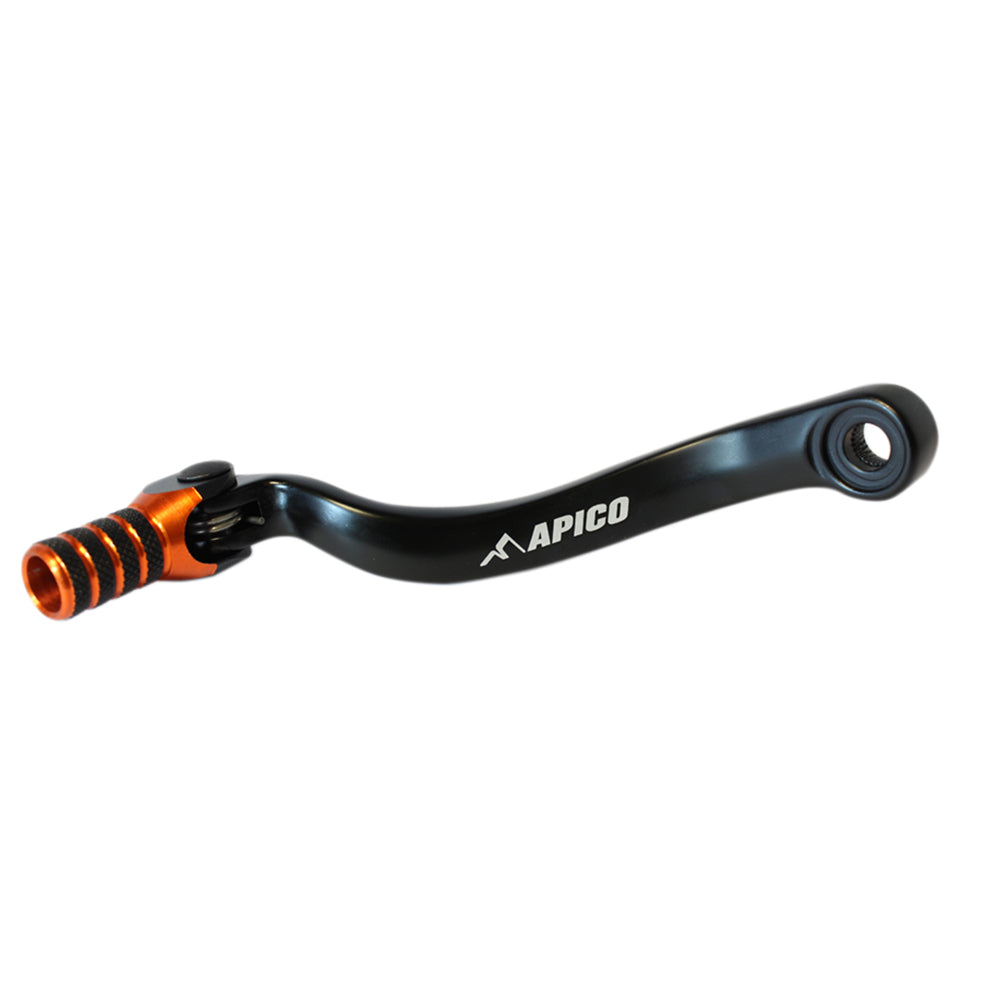 Apico Gear Lever Elite KTM/HQV/GAS SX-F/FC250-350 16-23, SX-F/FC450 2023, EXC-F/FE 250-350 11-23, MC/EC/EX-F250-350 21-23 Black/Orange