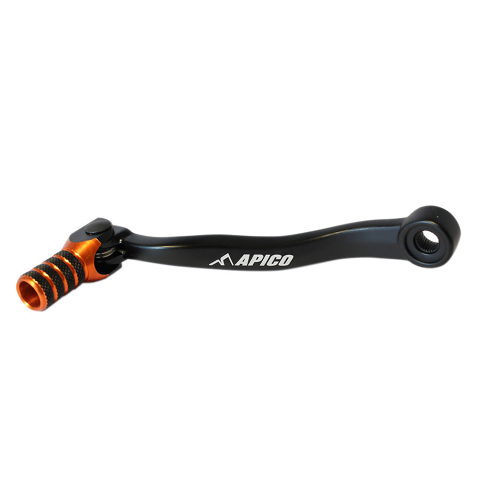 Apico Gear Lever Elite KTM/HQV/GAS SX/TC 250-300 17-22, EXC/TPI/TE 250-300 17-23, MC/EC/EX250-300 21-23 Black/Orange