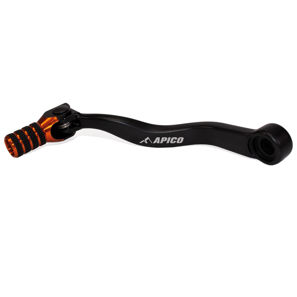 Apico Gear Lever Elite KTM/HQV/GAS SX/TC/TX125-300 23-25, EXC/TE150-300 24-25, MC/EC/EX125-300 24-25 Black/Orange