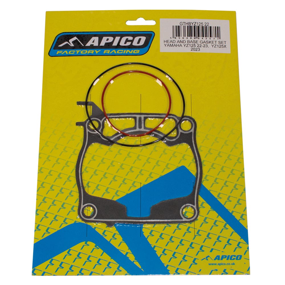 Apico Head and Base Gasket Set YAMAHA YZ125 22-26, YZ125X 23-26