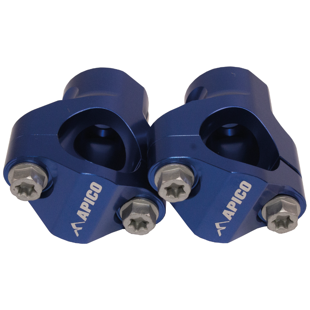 Apico Handlebar Mounts 28.6 KTM/HQV/GAS SX/SX-F125-450 17-22, TC/FC125-450 17-22, MC/MC-F 21-23 Blue