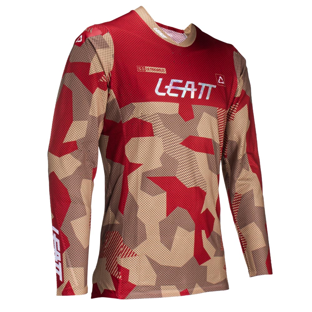 Leatt 5.5 Ultraweld MX Shirt Ruby Stone