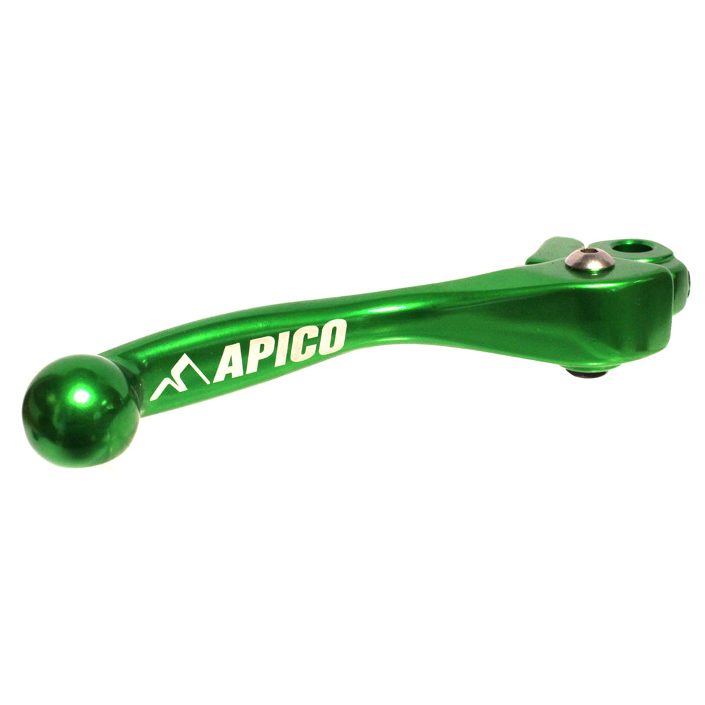 Apico Brake Lever Elite KAW/YAM/SUZ RM85 05-23,KX00-23,KXF 04-12,YZ65-85 01-23,YZ125-250 01-07,RM-Z>23 Green