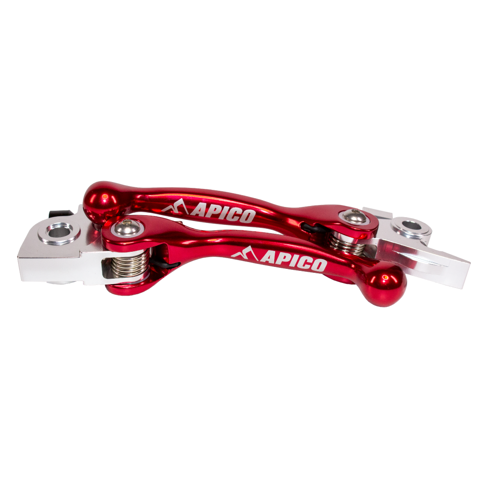 Apico Flexi Levers KTM/HQV/GAS/SHER/TM SX/SX-F/EXC/EXC-F 250-500 14-23, SX125-150 16-23 Red