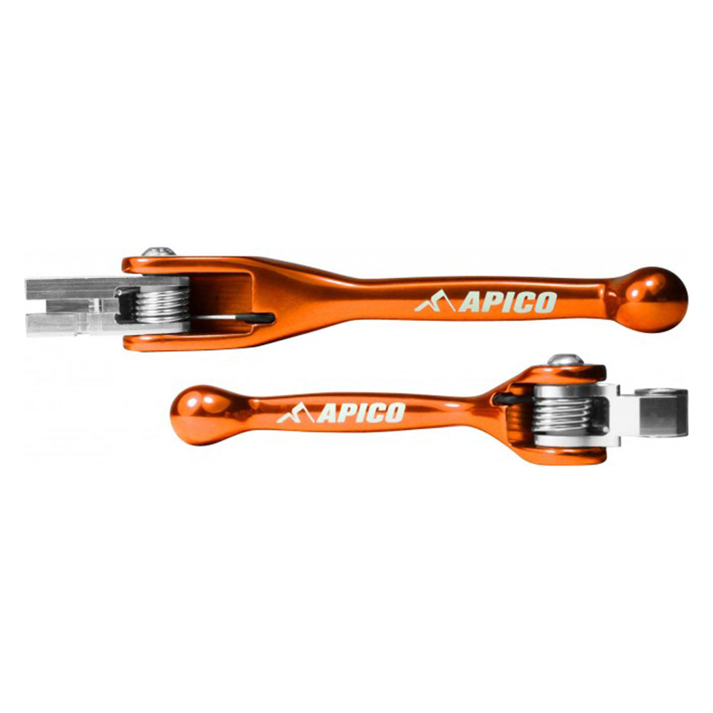 Apico Flexi Levers KTM/HQV/GAS/SHER/TM SX/SX-F/EXC/EXC-F 250-500 14-23, SX125-150 16-23 Orange