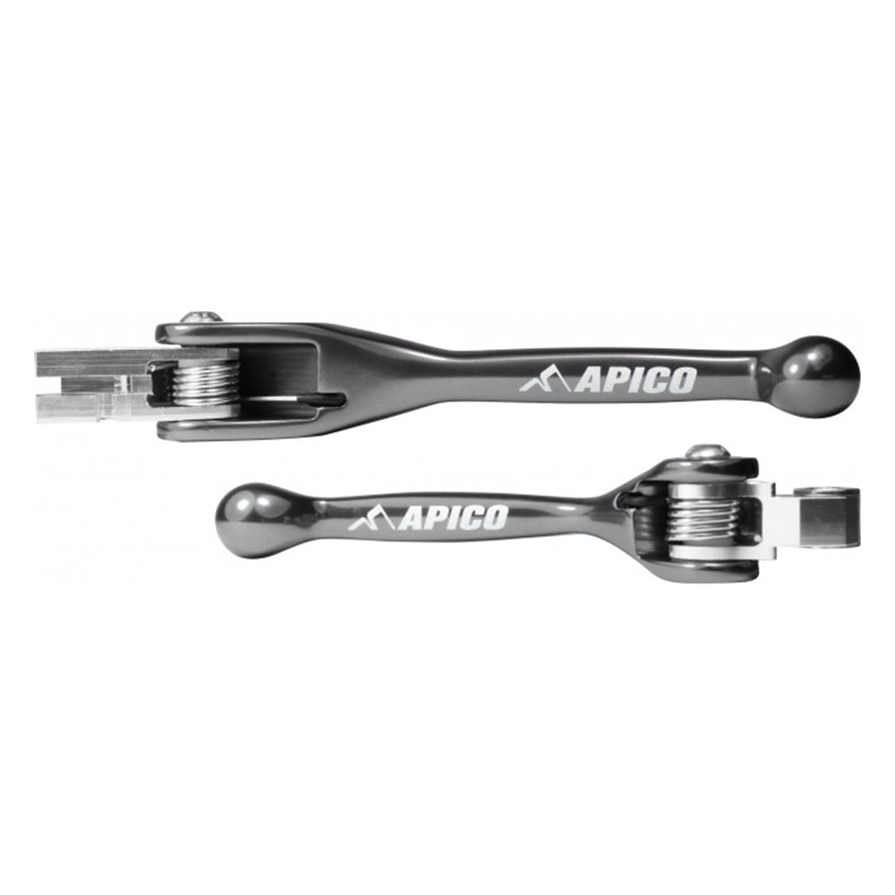 Apico Flexi Levers KAW/SUZ KX65/85/100 02-23, KX125-250 00-08, RM-Z250 07-23, RM-Z450 05-23 Titanium