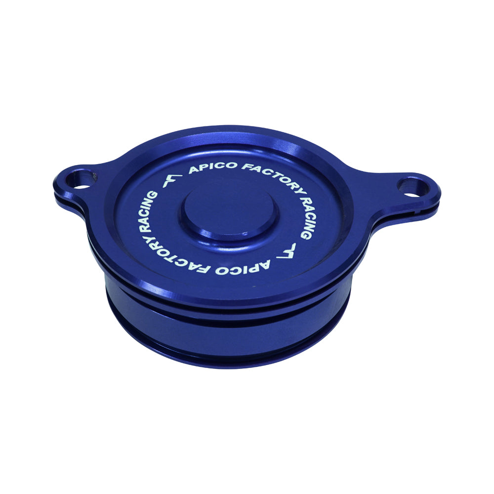 Apico Oil Filter Cover KAWASAKI KX450F 06-15, KLX450 08-15 Blue