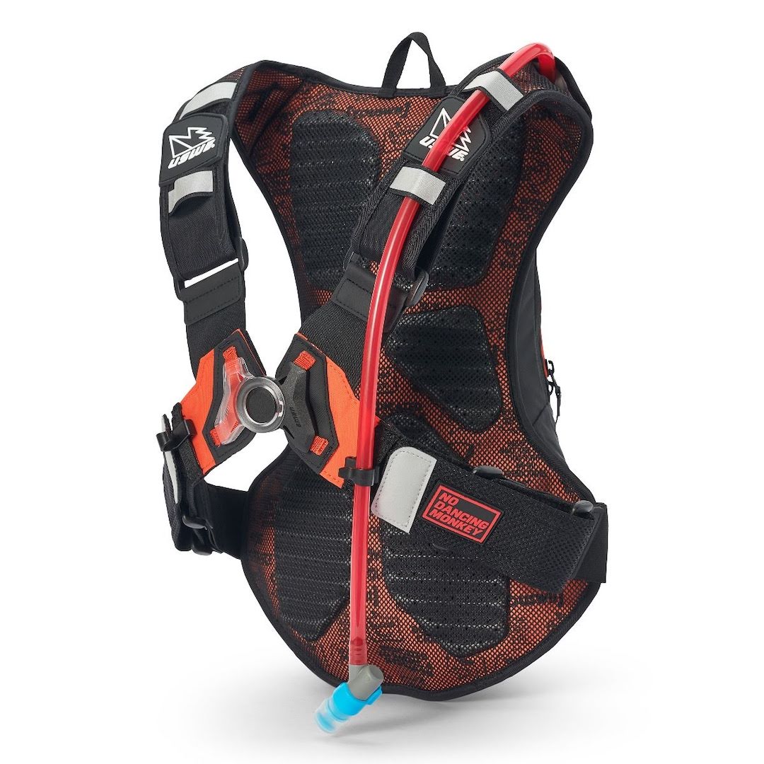 USWE RAW 8 Hydration Backpack Black Orange – With 3 Litre Bladder