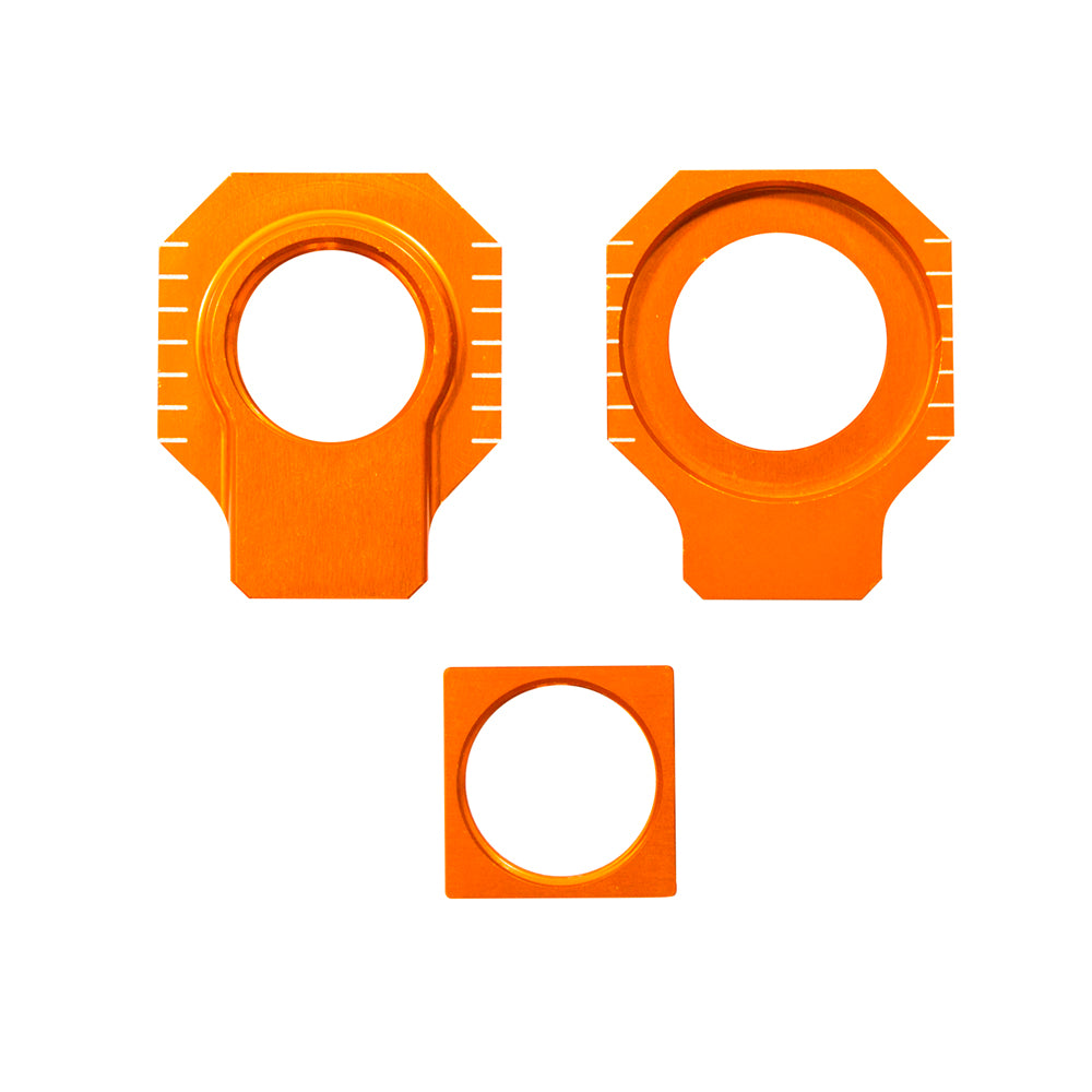 Apico Rear Axle Block KTM/HQV/GAS SX/SX-F125-450 13-22, TC125-FC250-450 16-22, MC/MC-F/EX-F 21-23 Orange