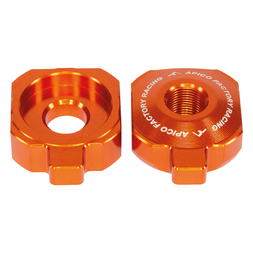 Apico Rear Axle Block KTM/HQV/GAS SX/SX-E50 20-23, TC/EE-50 20-23, MC/MC-E5 21-23 Orange
