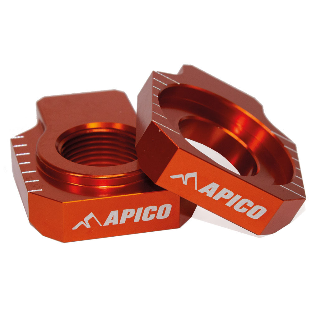 Apico Rear Axle Block KTM/HQV/GAS SX/SX-F125-450 2023, TC/FC/FX125-450 2023, MC-F250-450 FACTORY ED 2023 Orange