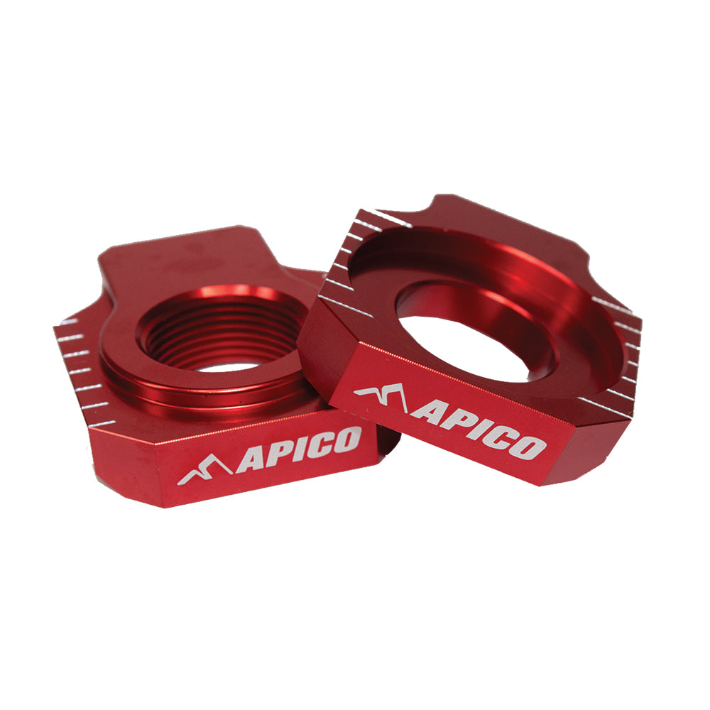 Apico Rear Axle Block KTM/HQV/GAS SX/SX-F125-450 2023, TC/FC/FX125-450 2023, MC-F250-450 FACTORY ED 2023 Red