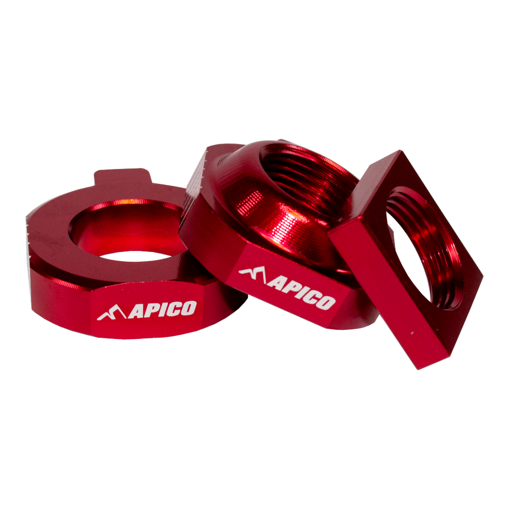 Apico Rear Axle Block KTM/HQV/GAS SX85/F-RIDE 15-23, TC85 15-23, MC85 21-23 Red