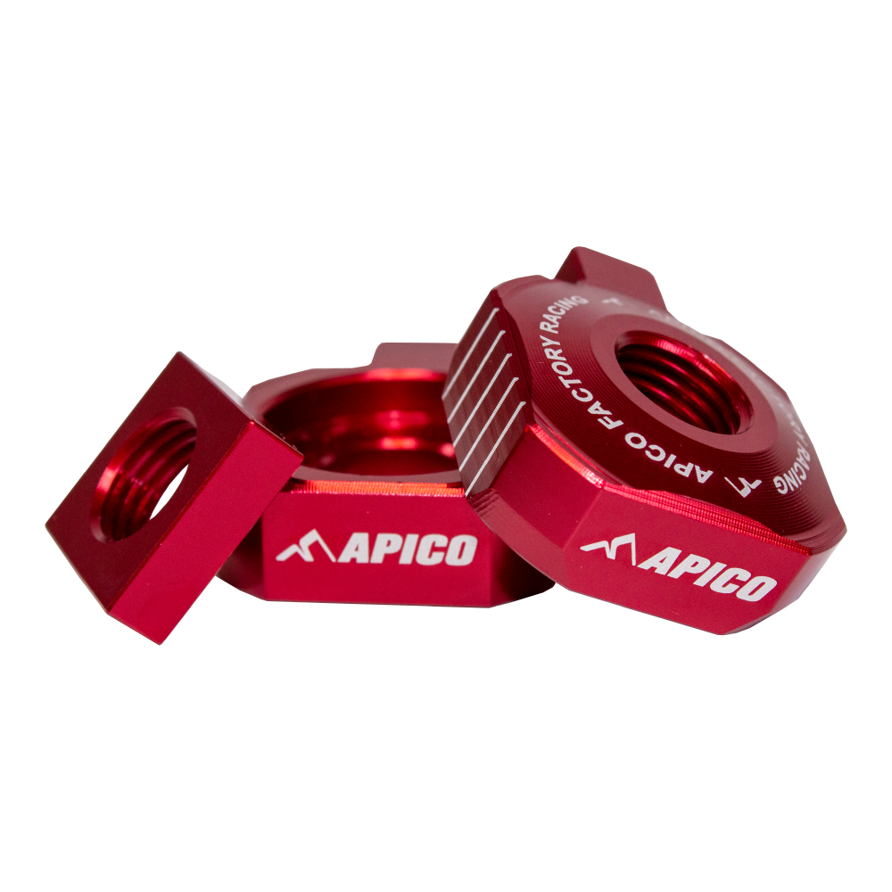 Apico Rear Axle Block KTM/HQV/GAS SX65 16-23, TC65 17-23, MC65 21-23 Red