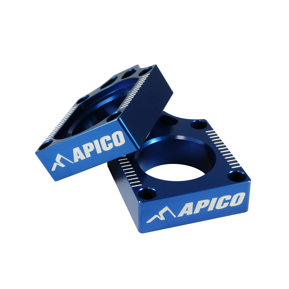 Apico Rear Axle Block SUZUKI RM-Z250/450 04-22 Blue