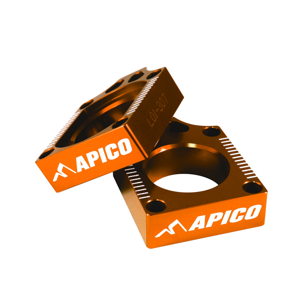 Apico Rear Axle Block KTM/HUSKY SX85 03-14, TC85 14 Orange