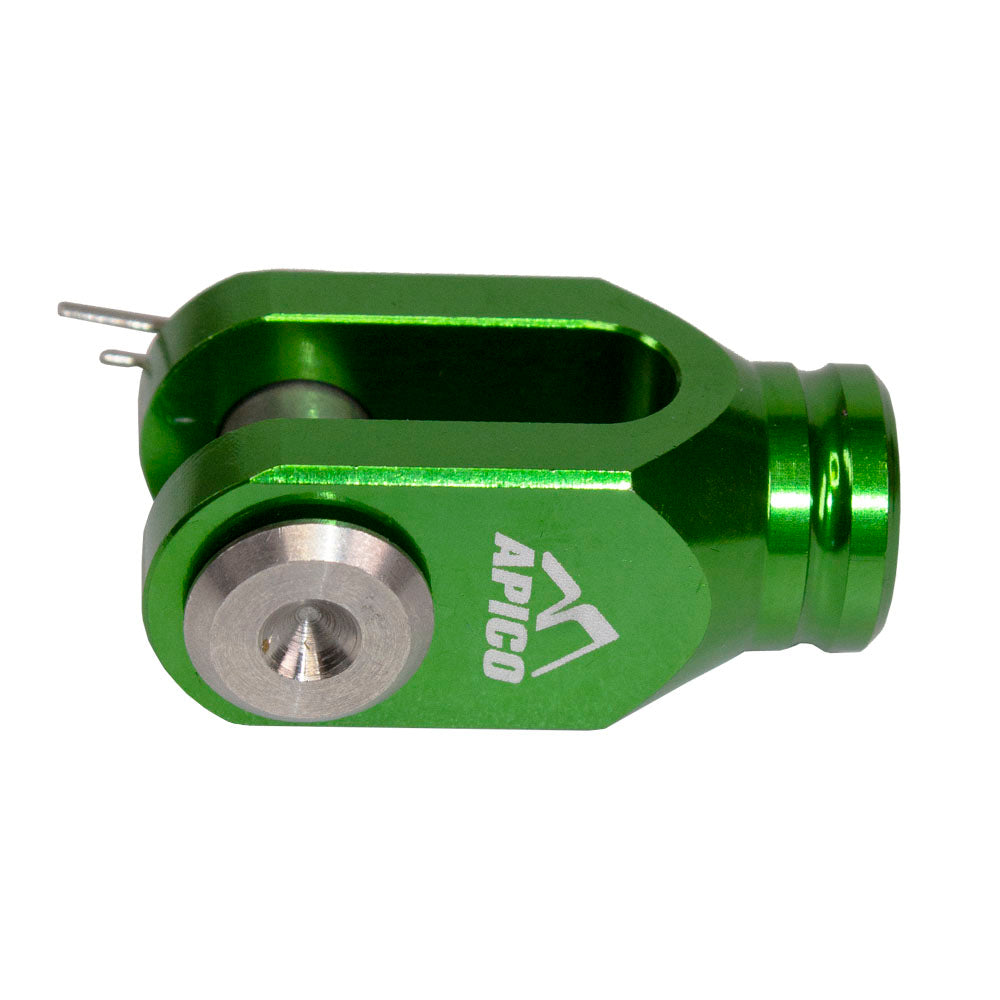 Apico Brake Clevis KAW/SUZ KX80/85 98-23, KX125 03-08, KX250 03-04, RM80/85 98-23, RM125/250 01-08 Green