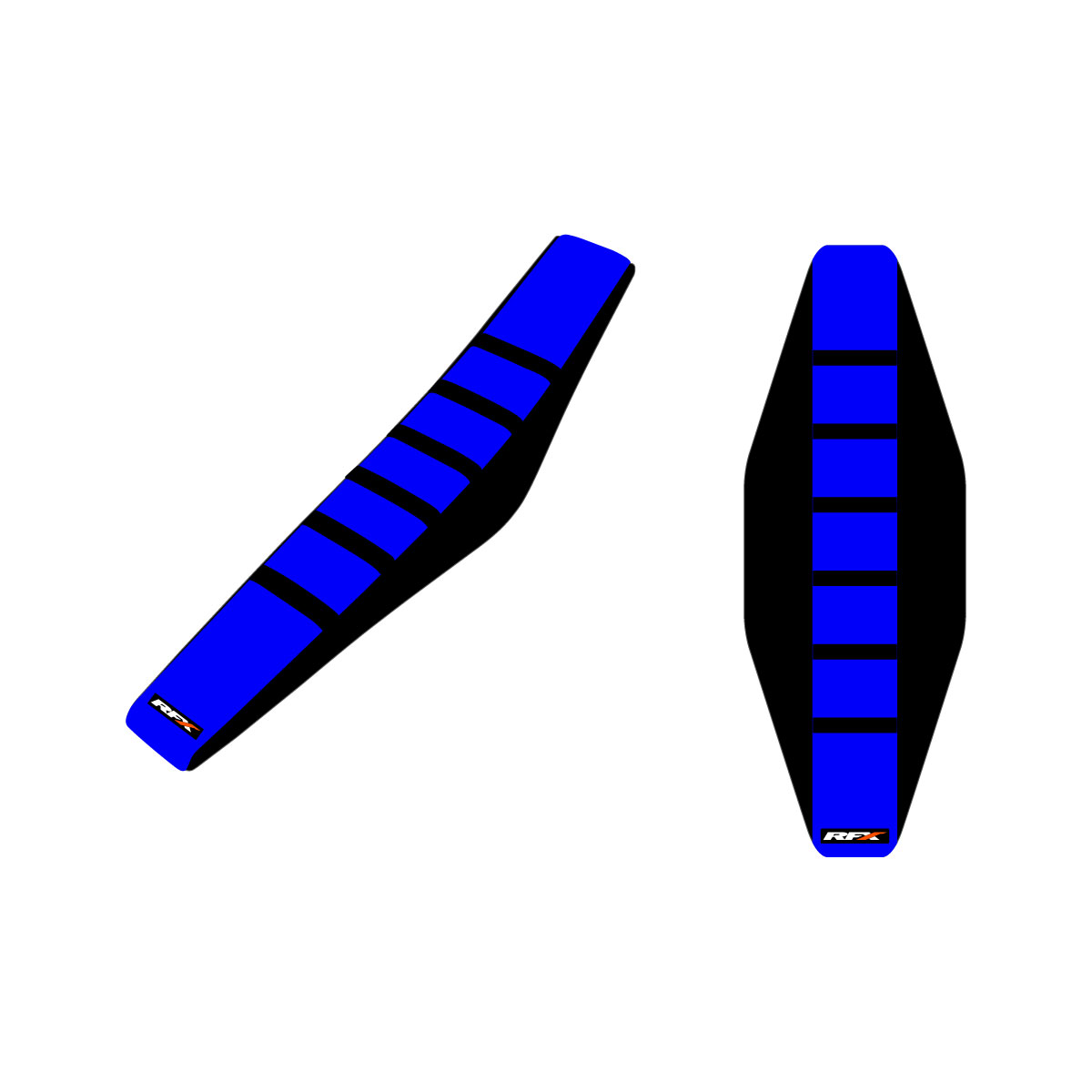 RFX Pro Ribbed Seat Cover Yamaha (Black Side/Blue Top/Black Rib) YZ85 2022-2024
