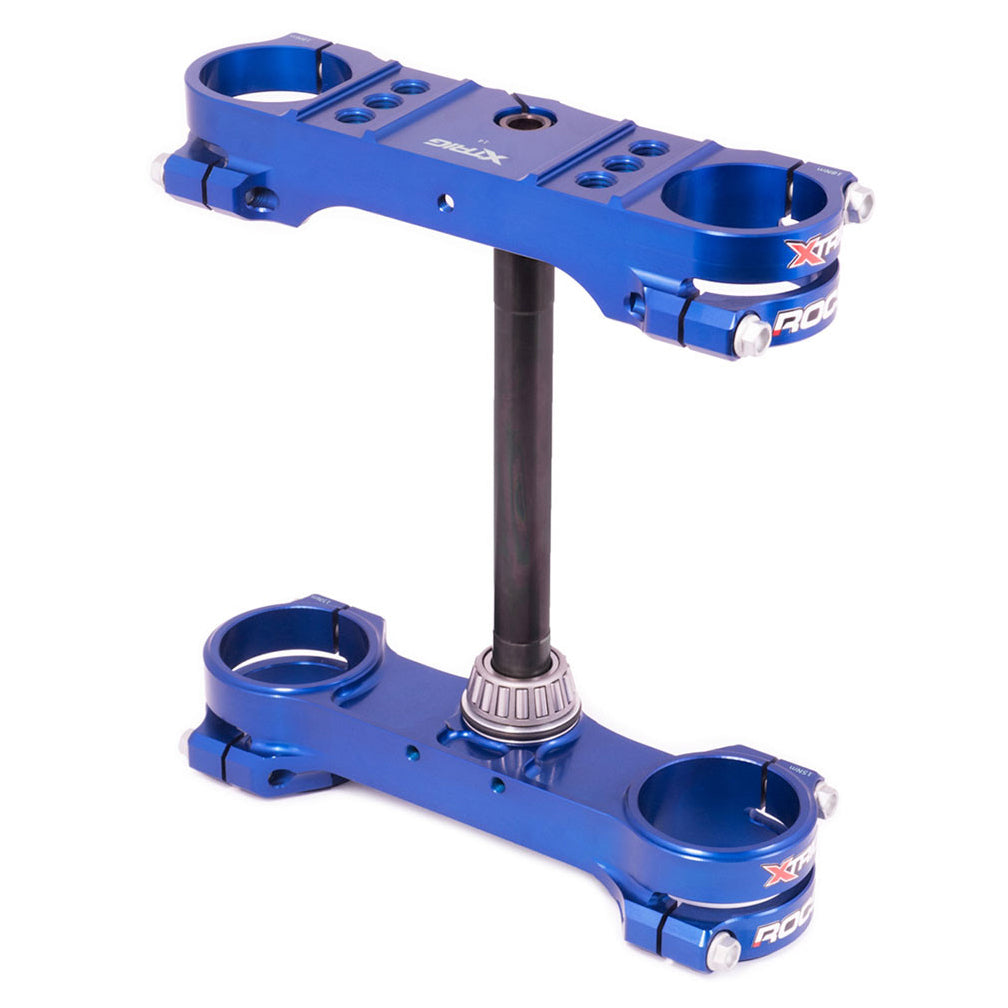 Xtrig Rocs Tech Triple Clamps Blue KTM SX85 03-23 Husqvarna TC85 14-23 Gas Gas MC85 21-23 (14mm offset)