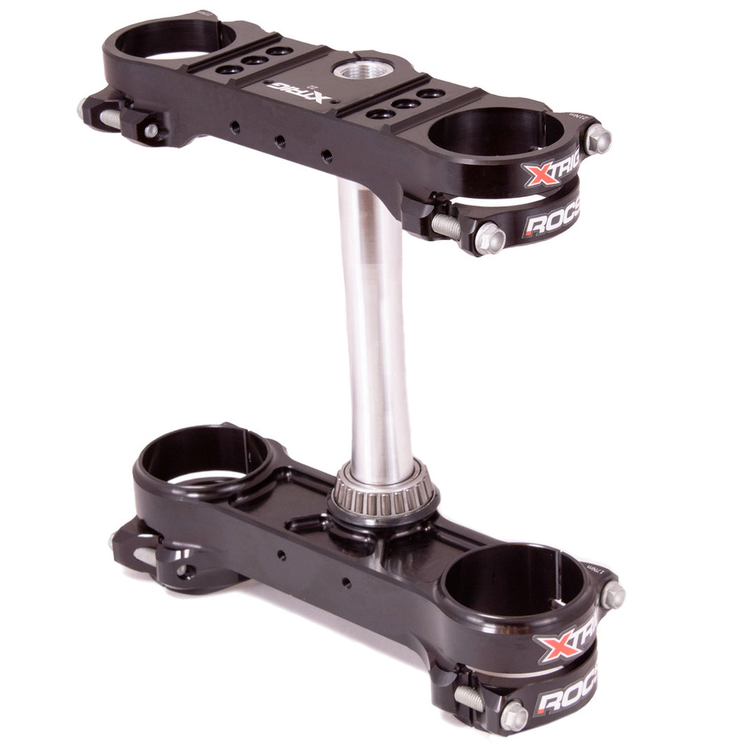 Xtrig Rocs Tech Triple Clamps Black KTM SX65 21-23 Husqvarna TC65 21-23 Gas Gas MC65 21-23 (22mm offset)