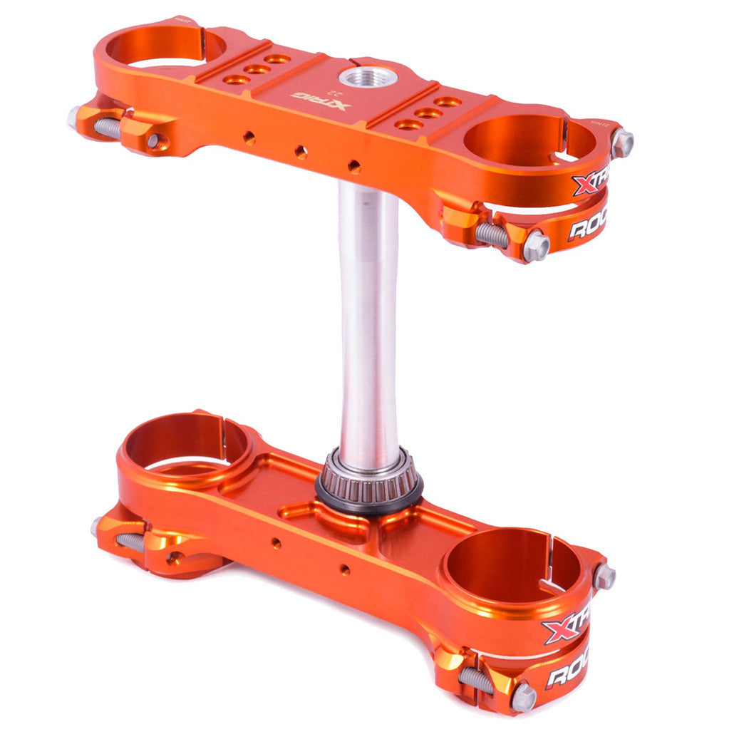 Xtrig Rocs Tech Triple Clamps Orange KTM EXC/EXC-F/XC/TPI 14-22 (OS 20mm)