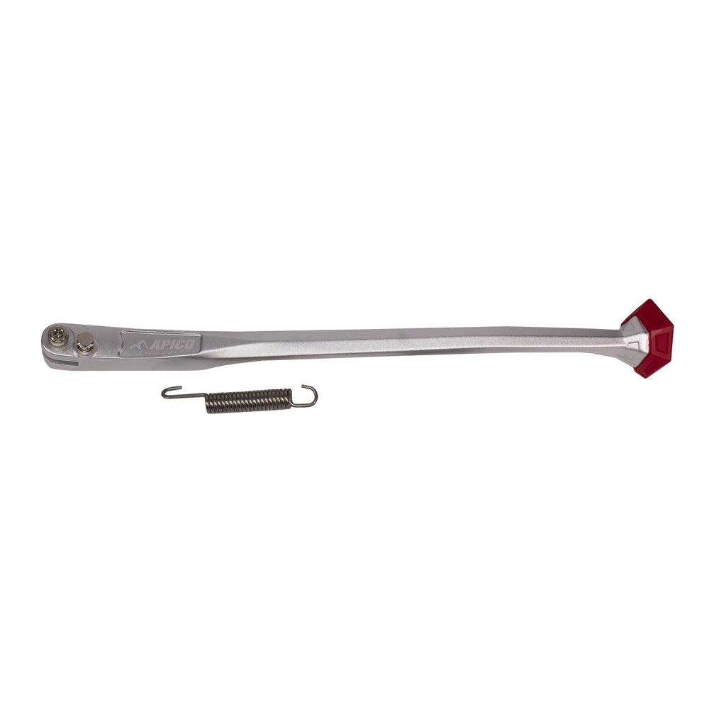 Apico Side Stand BETA 125-300RR 20-23, 350-480RR 20-23, 250-300 X-TRAINER 2023 Silver/Red Tip