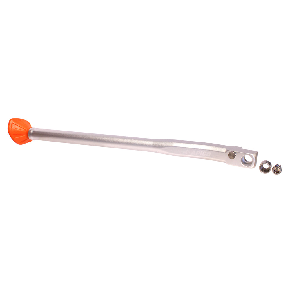 Apico Side Stand KTM EXC125-380 98-07, EXC400-525 99-07, EXC-F250 06-07 Silver/Orange Tip