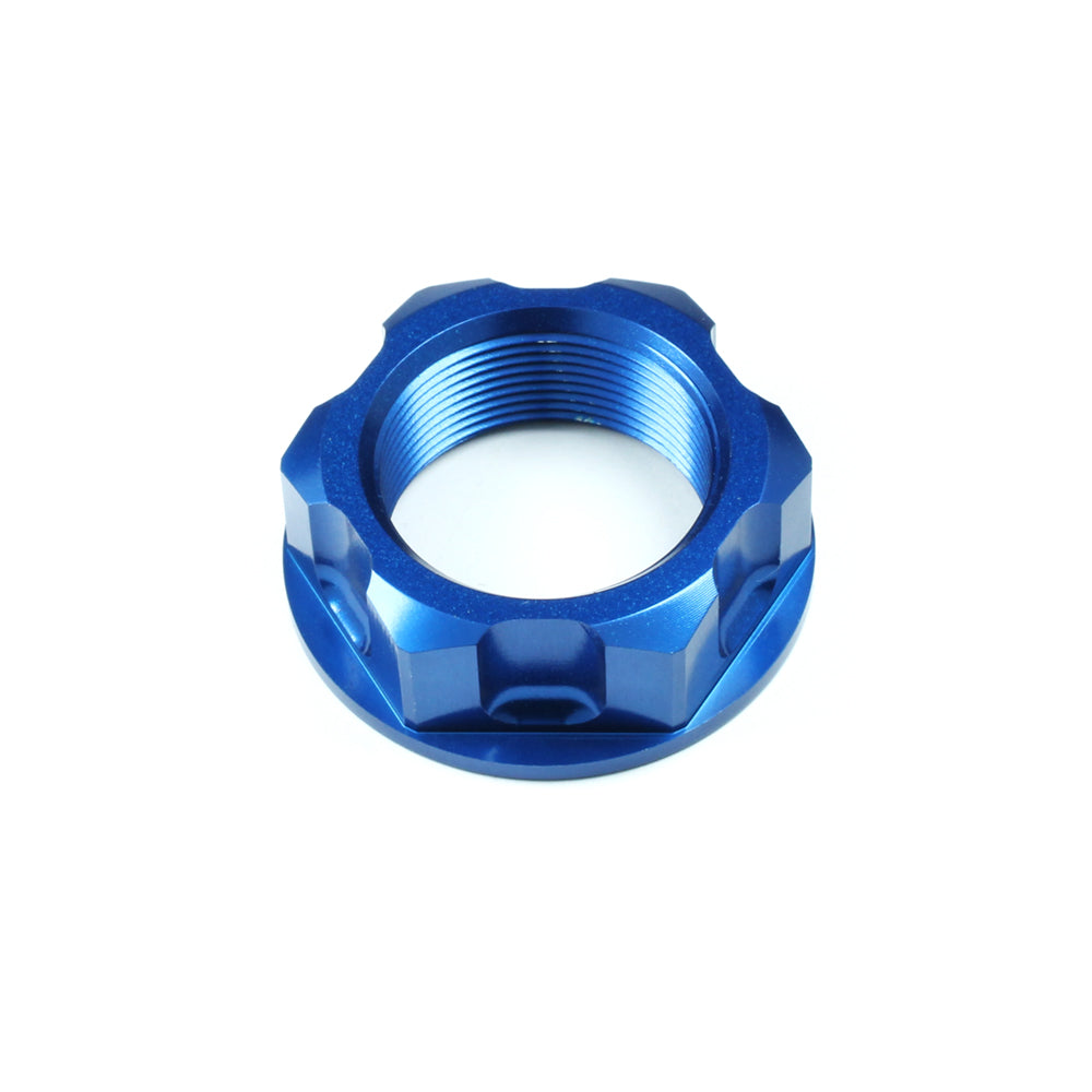 Apico Steering Stem Nut YAMAHA/SUZUKI/KAWASAKI YZ/RM/KX65-85>23 SMALL Blue