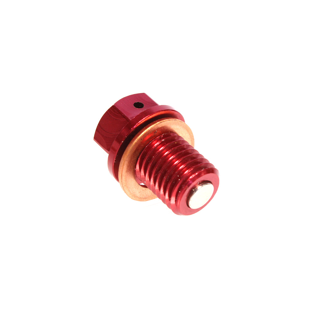 Apico Magnetic Sump Bolt HONDA/YAM CR60-85 83-07, CR125-500 83-07, YZ250 97-23 Red