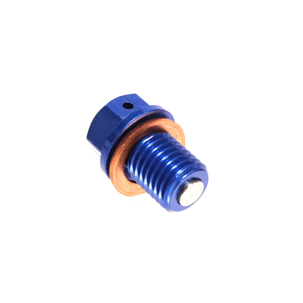 Apico Magnetic Sump Bolt HONDA/YAM CR60-85 83-07, CR125-500 83-07, YZ250 97-23 Blue