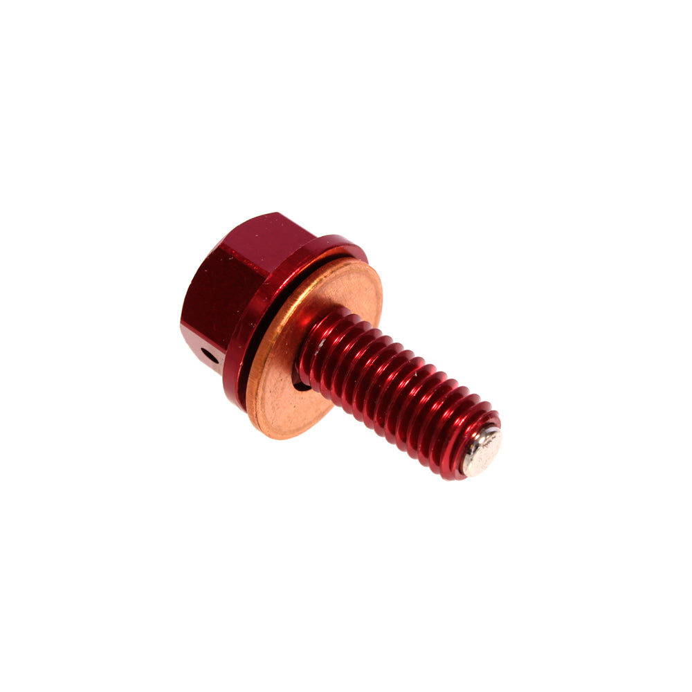 Apico Magnetic Sump Bolt HONDA CRF250R 10-17, CRF450R 09-16, RM-Z250/450 Red