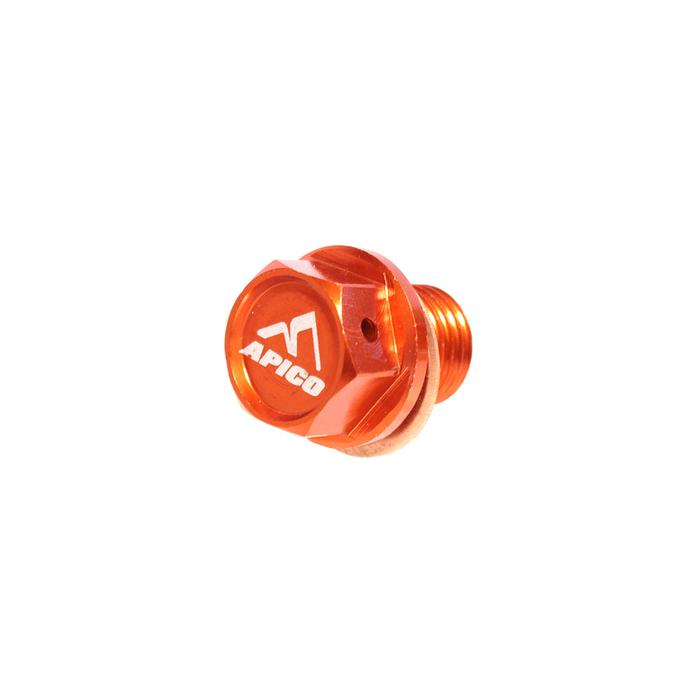 Apico Magnetic Sump Bolt KTM/HQV/GAS SX/SX-F/EXC/EXC-F/TC/TE/FC/FE/MC/EC ALL Orange
