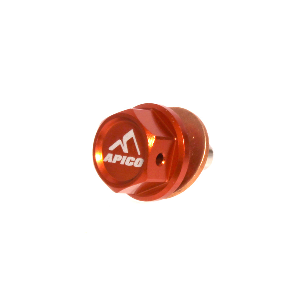 Apico Magnetic Sump Bolt KTM/HUSKY SX50 02-08, SX65 03-08, SX/TC85 03-17 Orange
