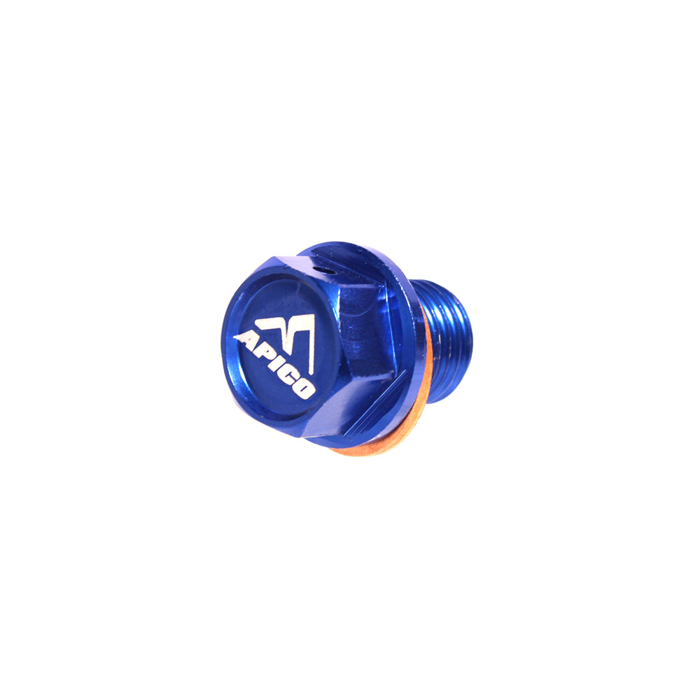 Apico Magnetic Sump Bolt KTM/HQV/GAS SX/SX-F/EXC/EXC-F/TC/TE/FC/FE/MC/EC ALL Blue