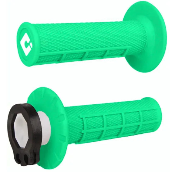 ODI Lock-On Grips Half Waffle Flo Green