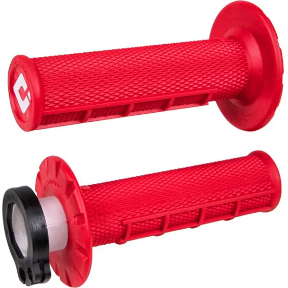 ODI Lock-On Grips Half Waffle Red