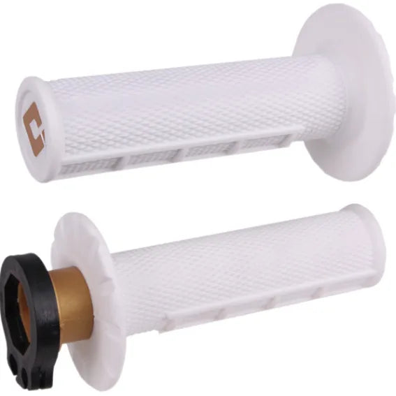 ODI Lock-On Grips Half Waffle White